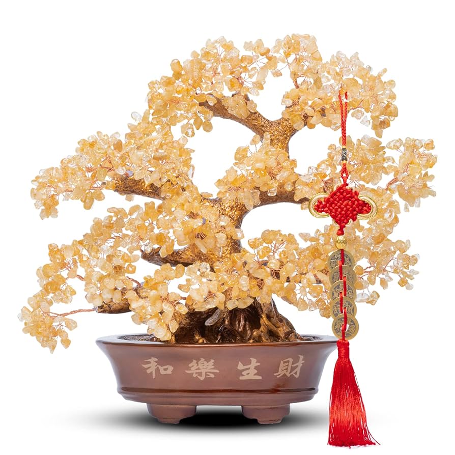 天然宝石盆栽 黄金樹 風水 天然宝石盆栽 黄金樹 風水